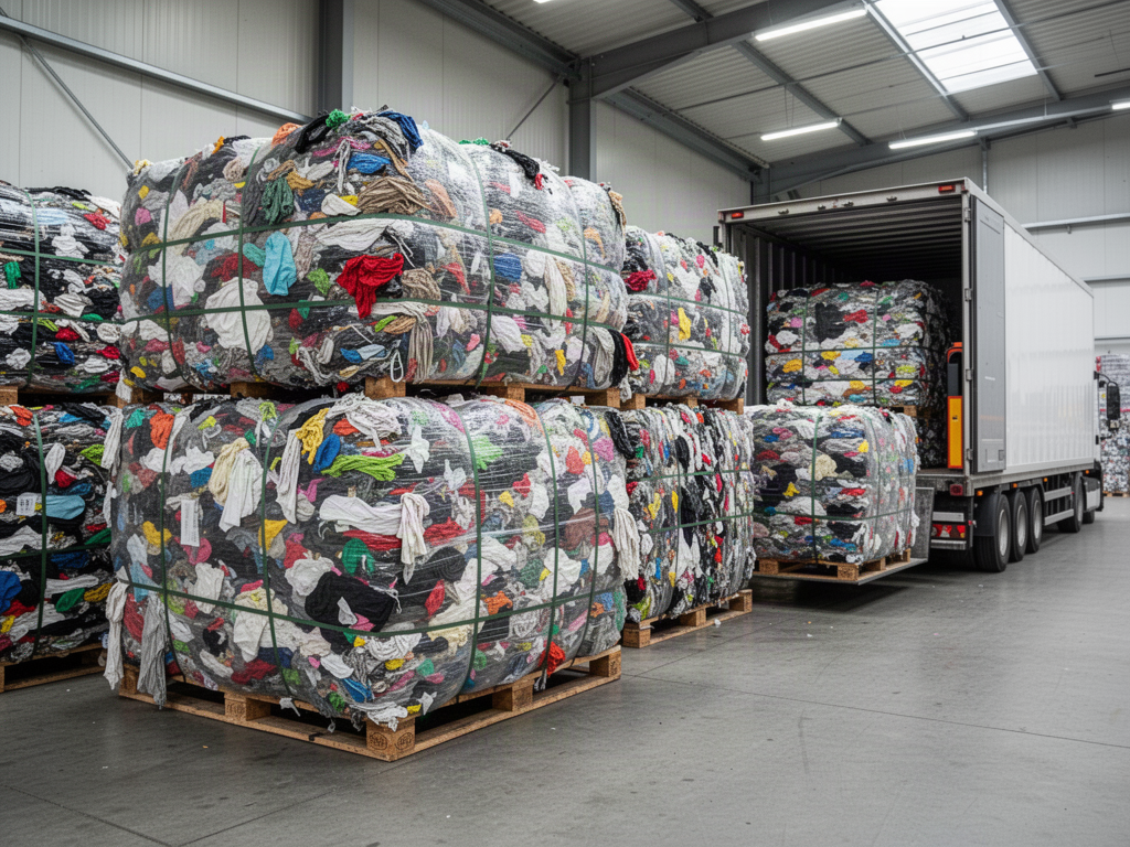 Baled textiles freight